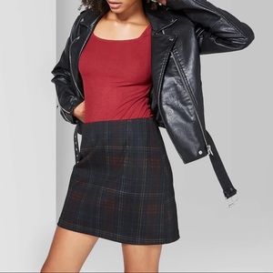Wild Fable Plaid Seemed Mini Skirt